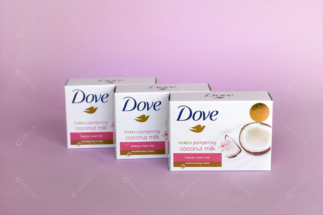 Sabonete Dove com leite de coco