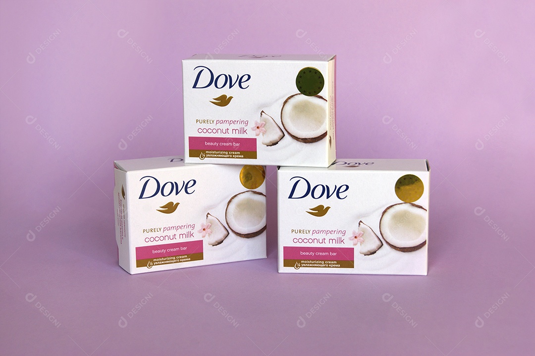 Sabonete Dove em barra leite de coco