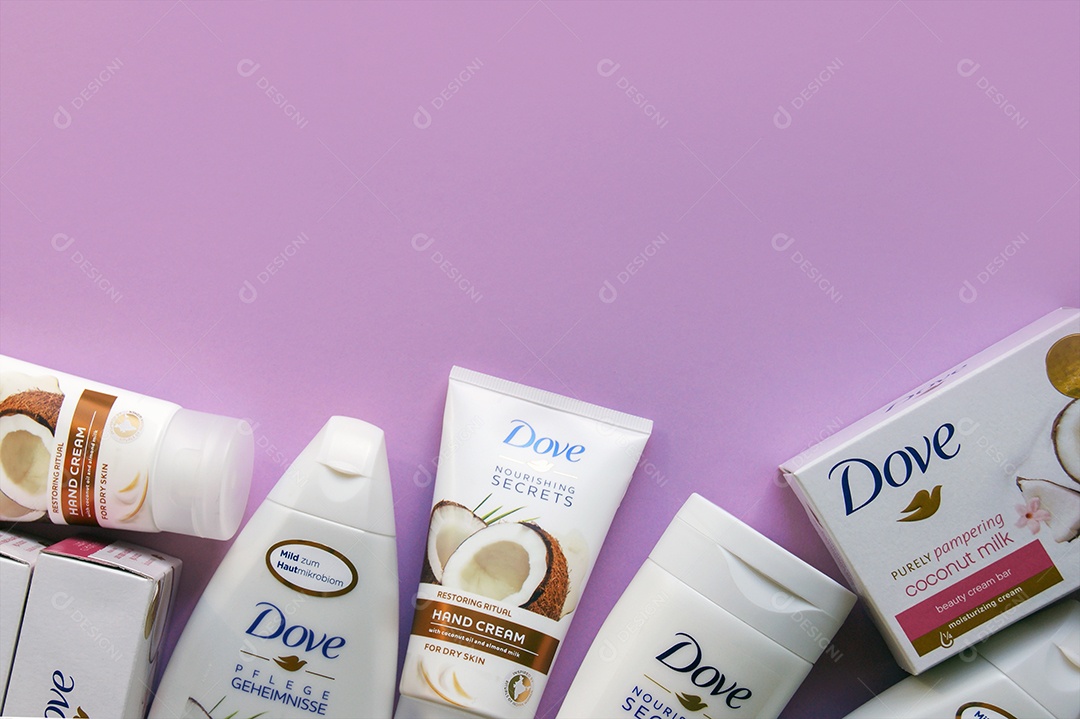Produtos Dove fragrância leite de coco