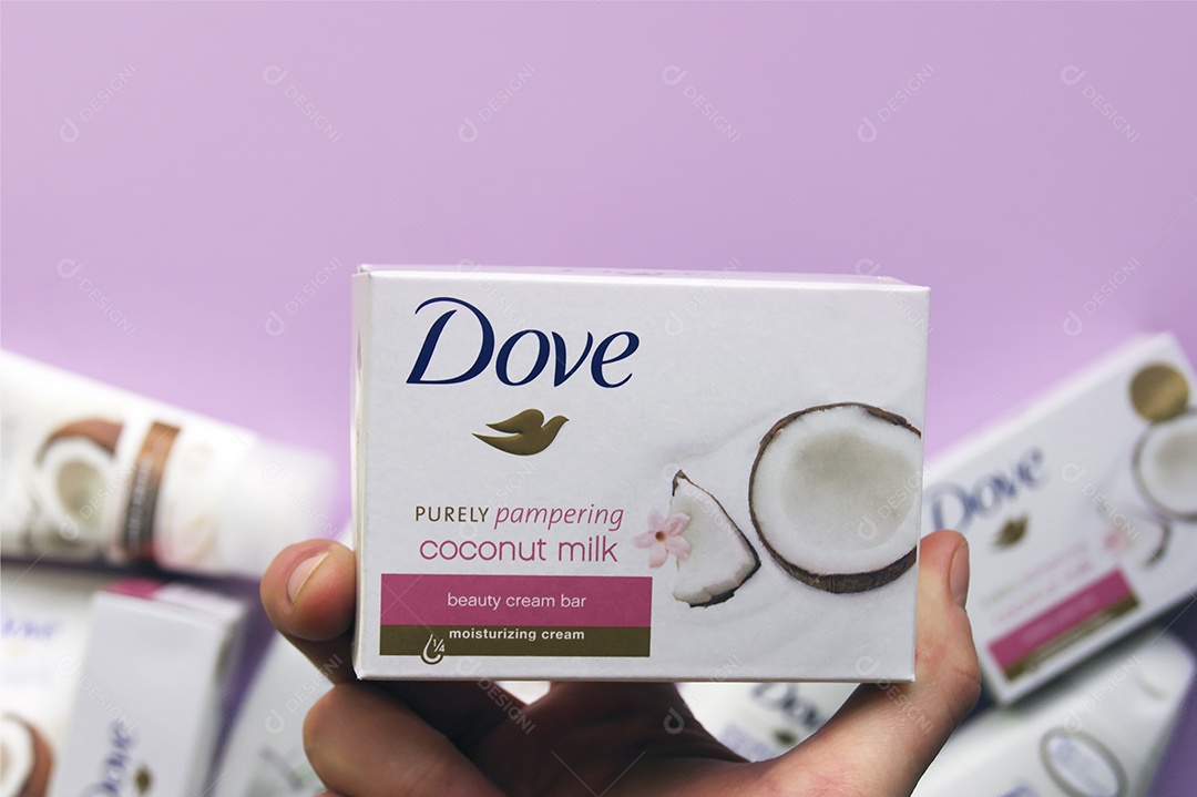 Sabonete Dove com leite de coco