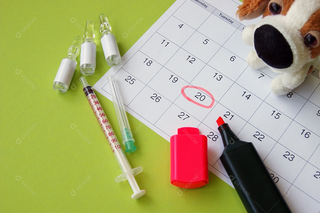 Campanha de vacinação de cachorro