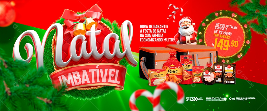 Social Media Natal Imbatível Sua Família Economizando PSD Editável