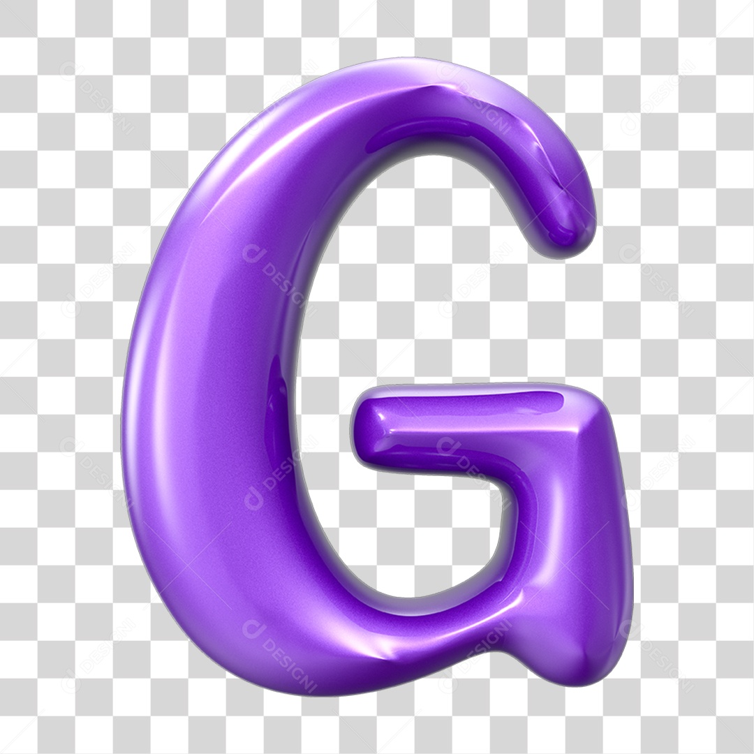 Elemento 3D Alfabeto Letra G Letras PNG Transparente