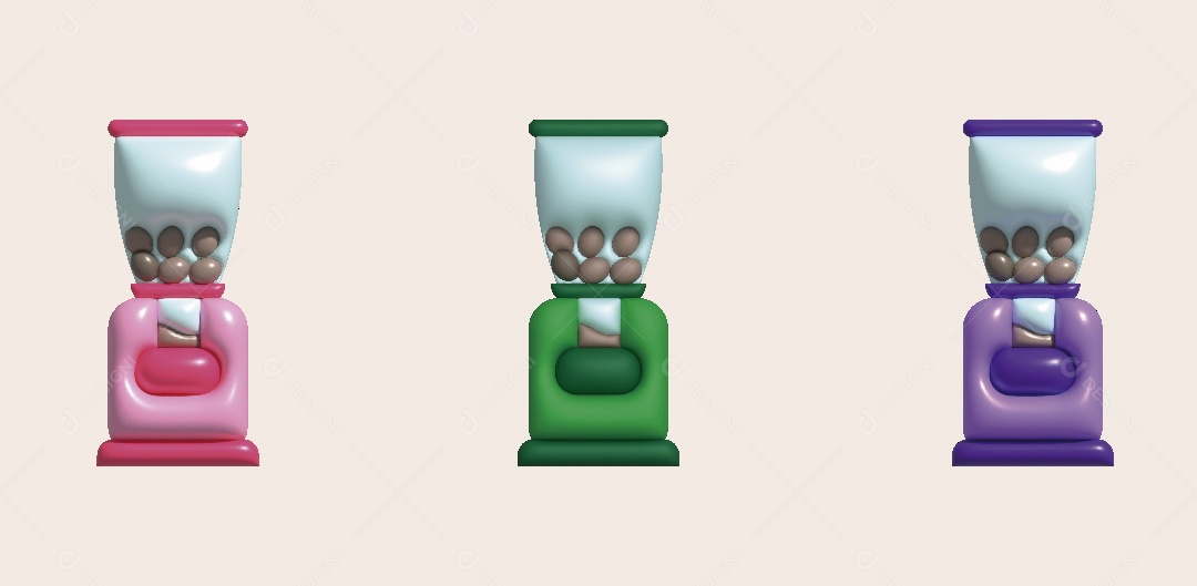 Moinho de Café Ilustração 3D Vetor EPS