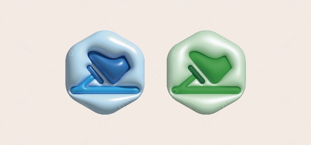 Ícone de Freio Ilustração 3D Vetor EPS