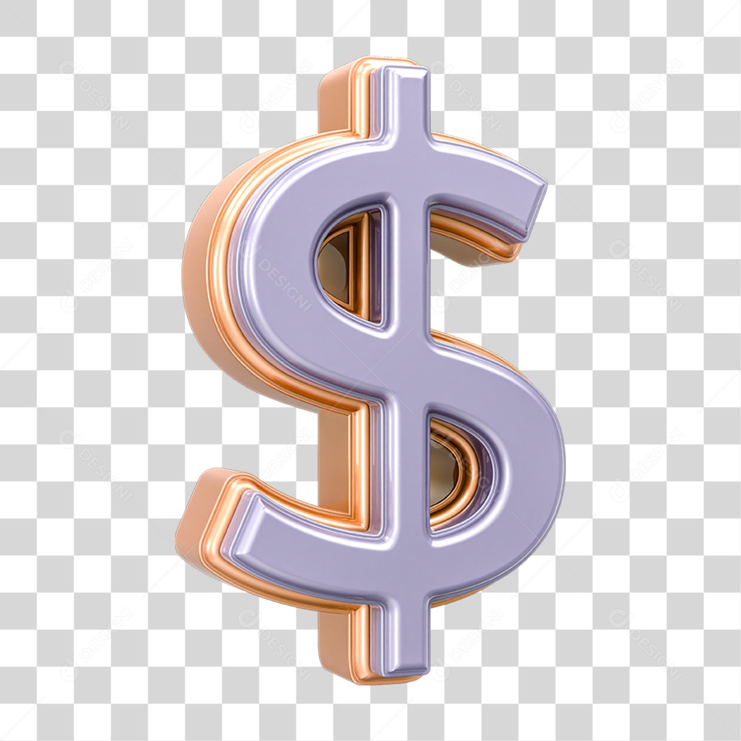 Símbolo Cifrão Dinheiro PNG Transparente