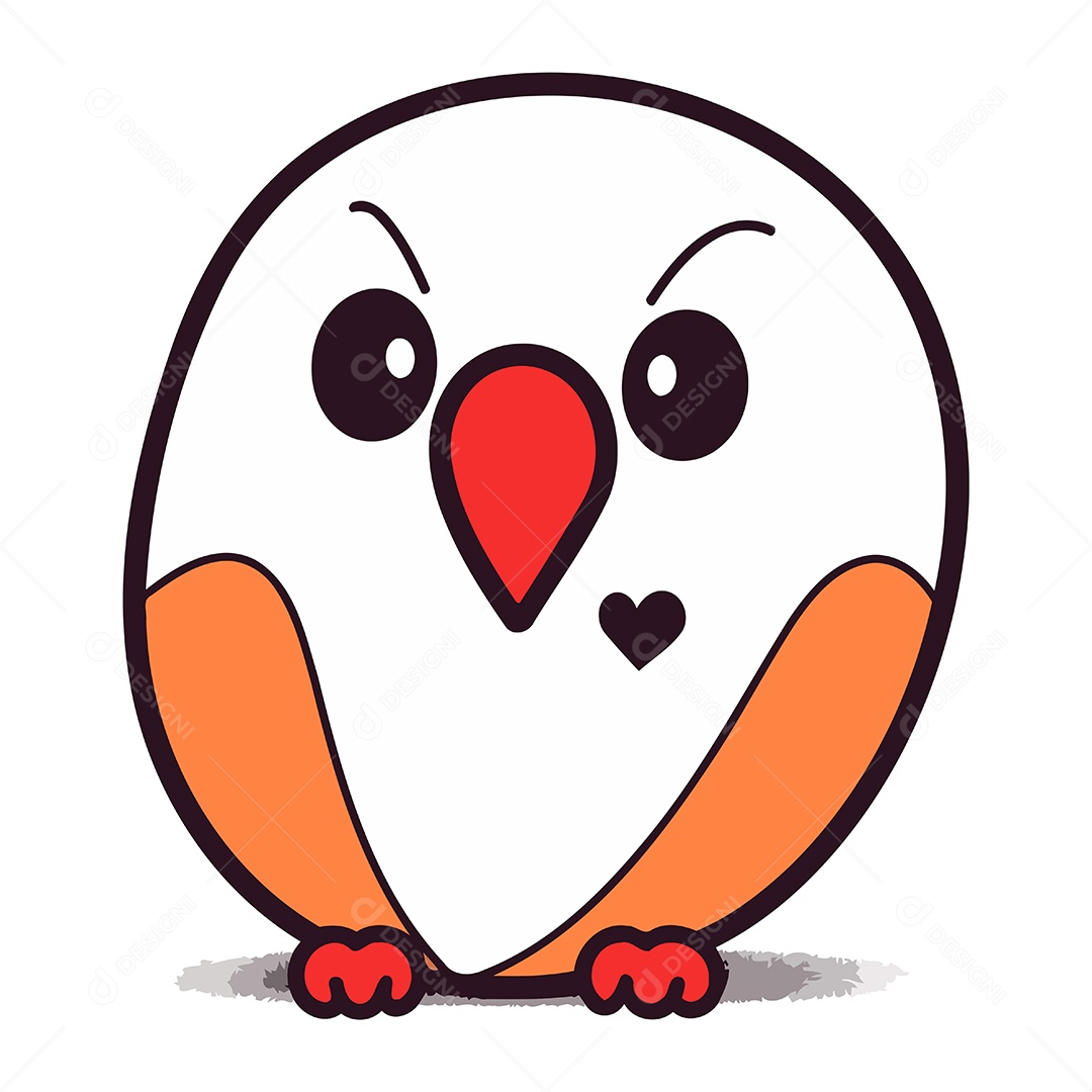 Pinguim de Desenho Animado Ilustração Vetor EPS