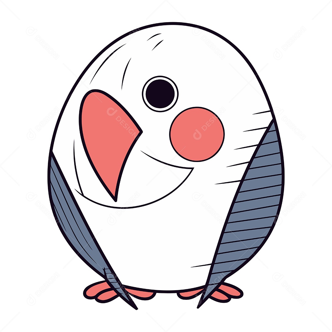 Pinguim de Desenho Animado Ilustração Vetor EPS