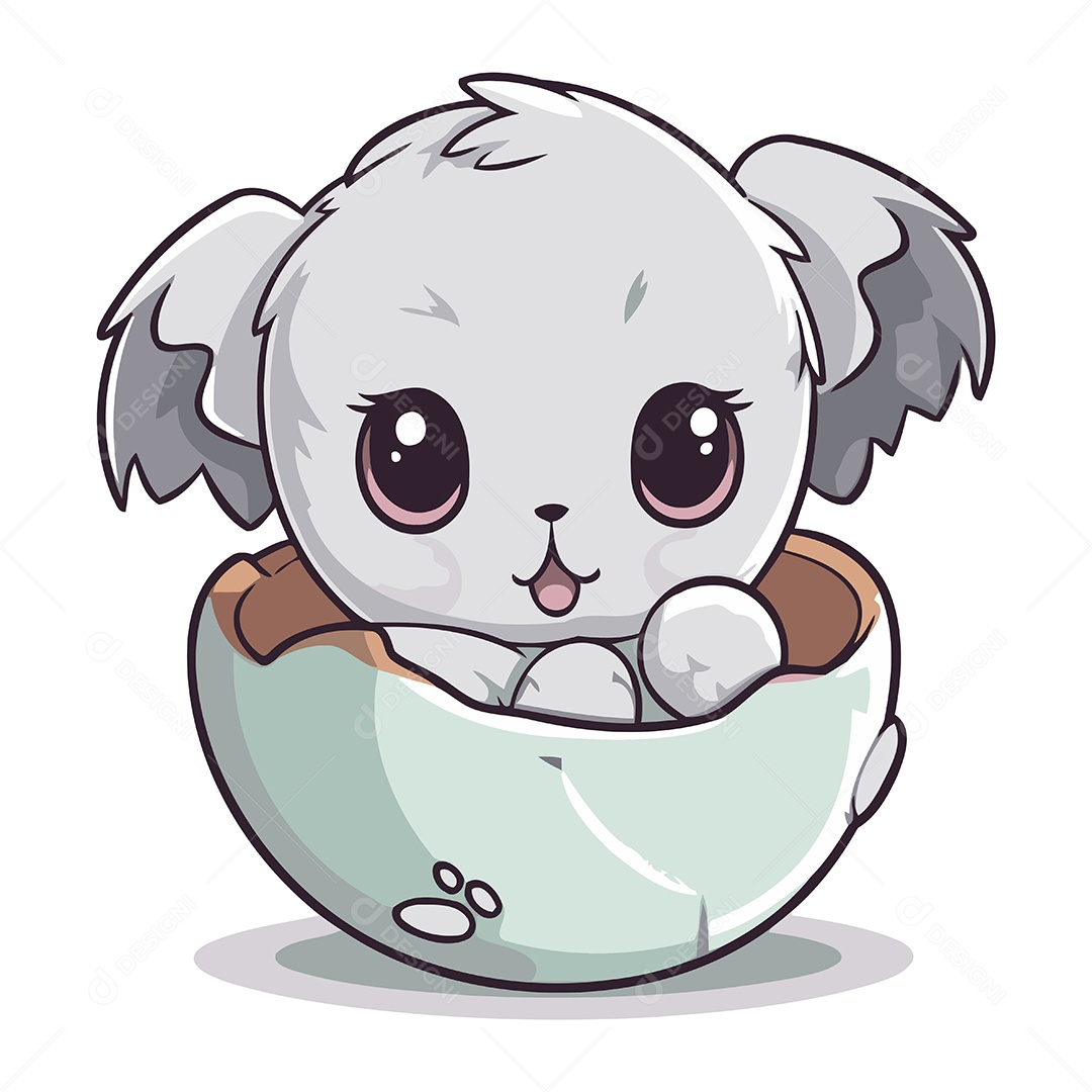 Coala Fofo de Desenho Animado Ilustração Vetor EPS