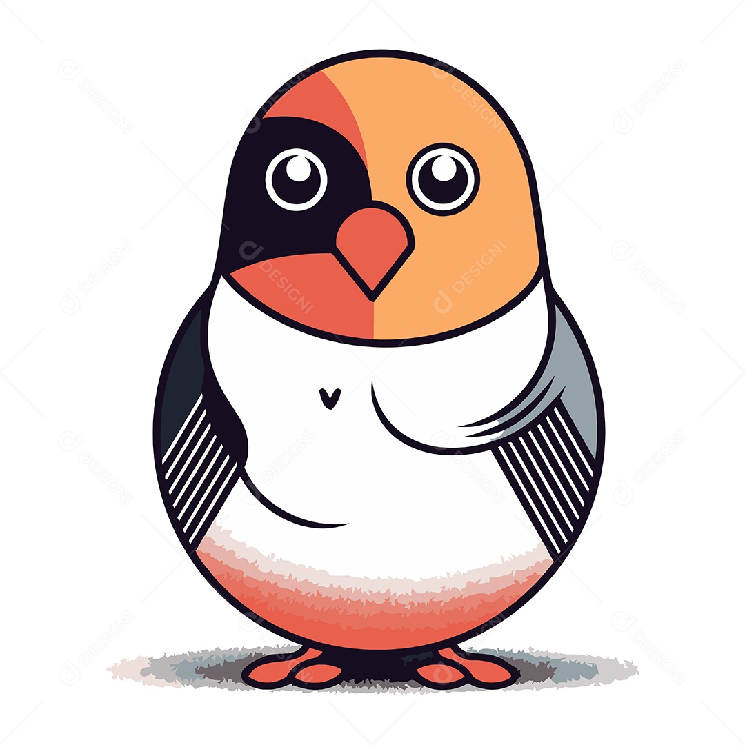 Pinguim de Desenho Animado Ilustração Vetor EPS