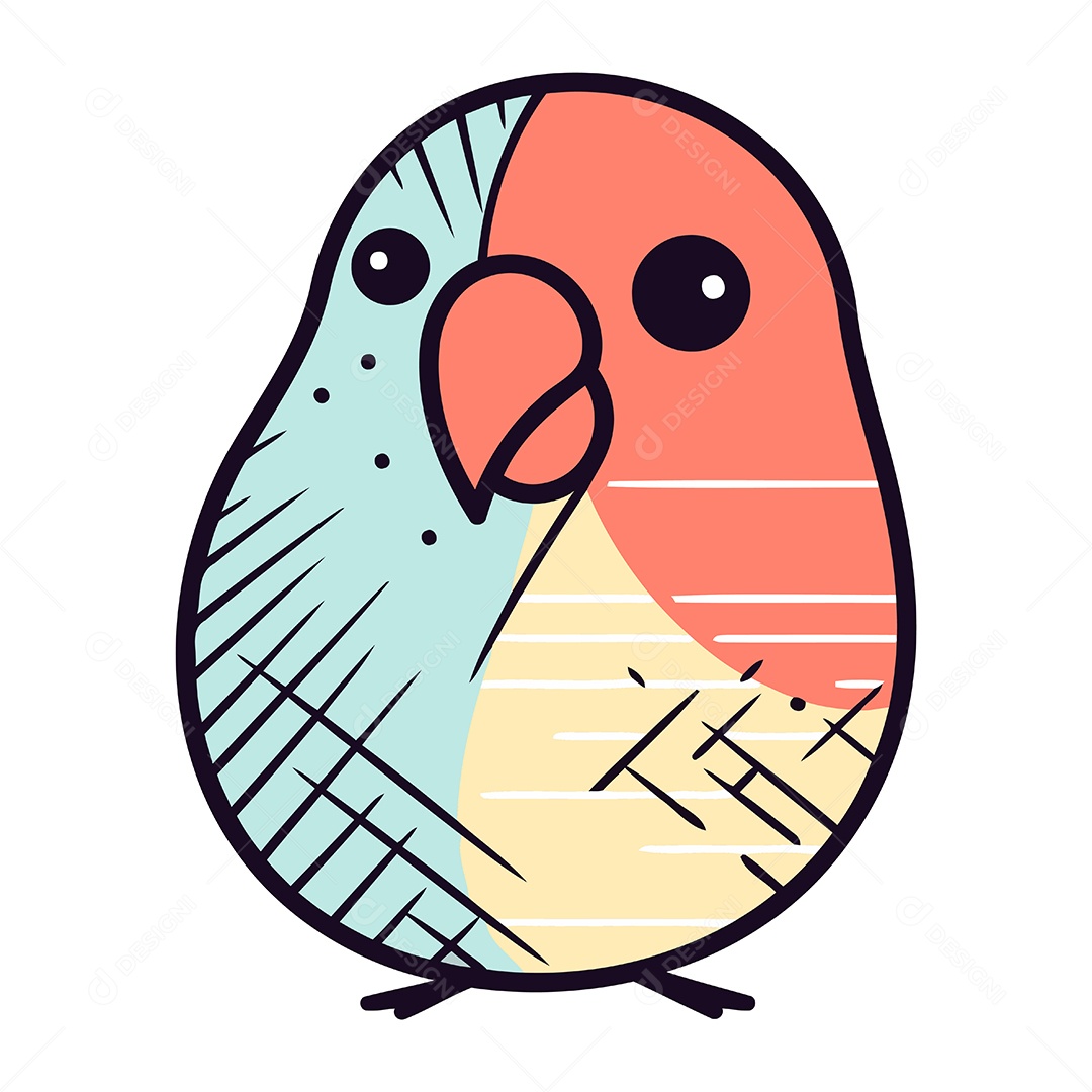 Pinguim de Desenho Animado Ilustração Vetor EPS