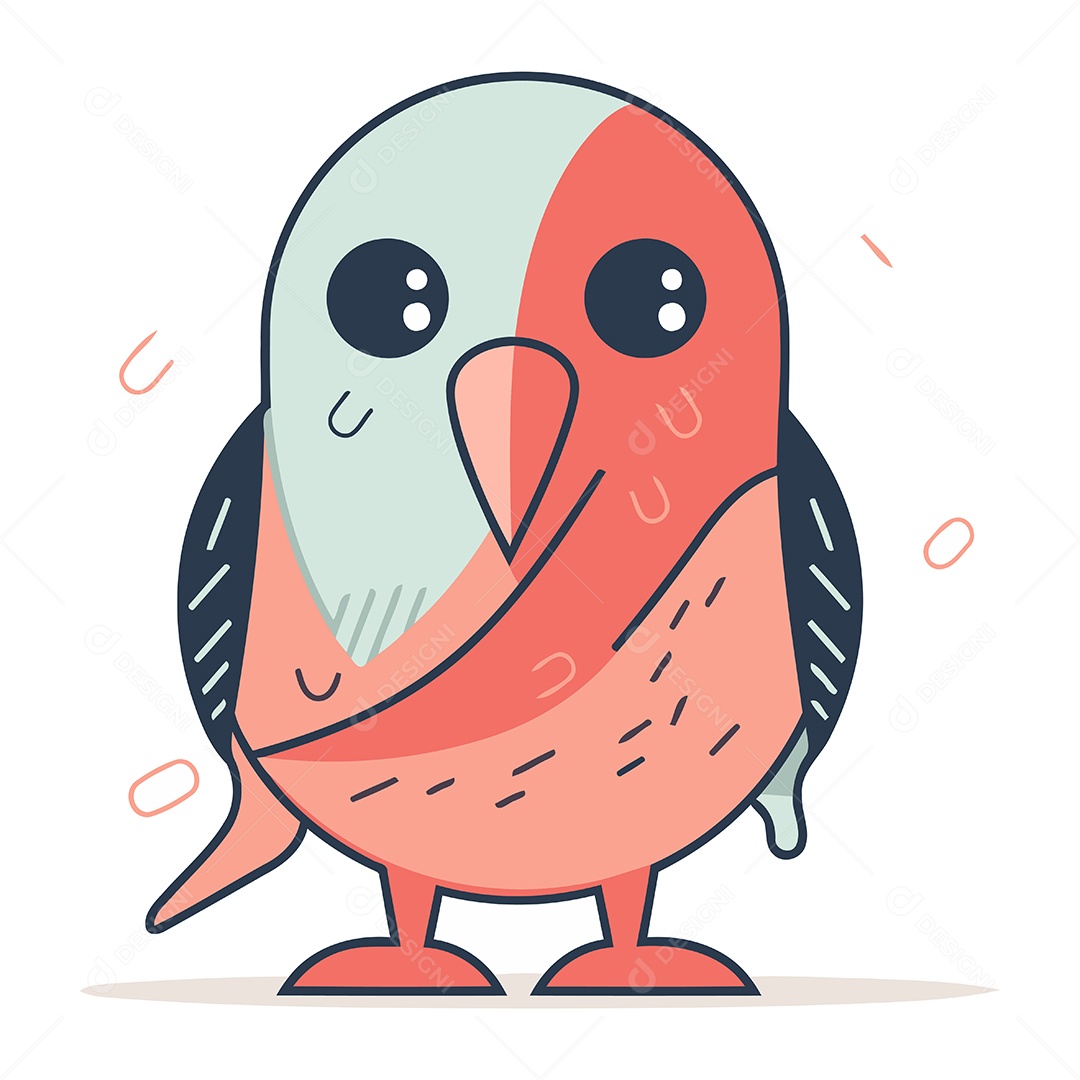 Pinguim de Desenho Animado Ilustração Vetor EPS