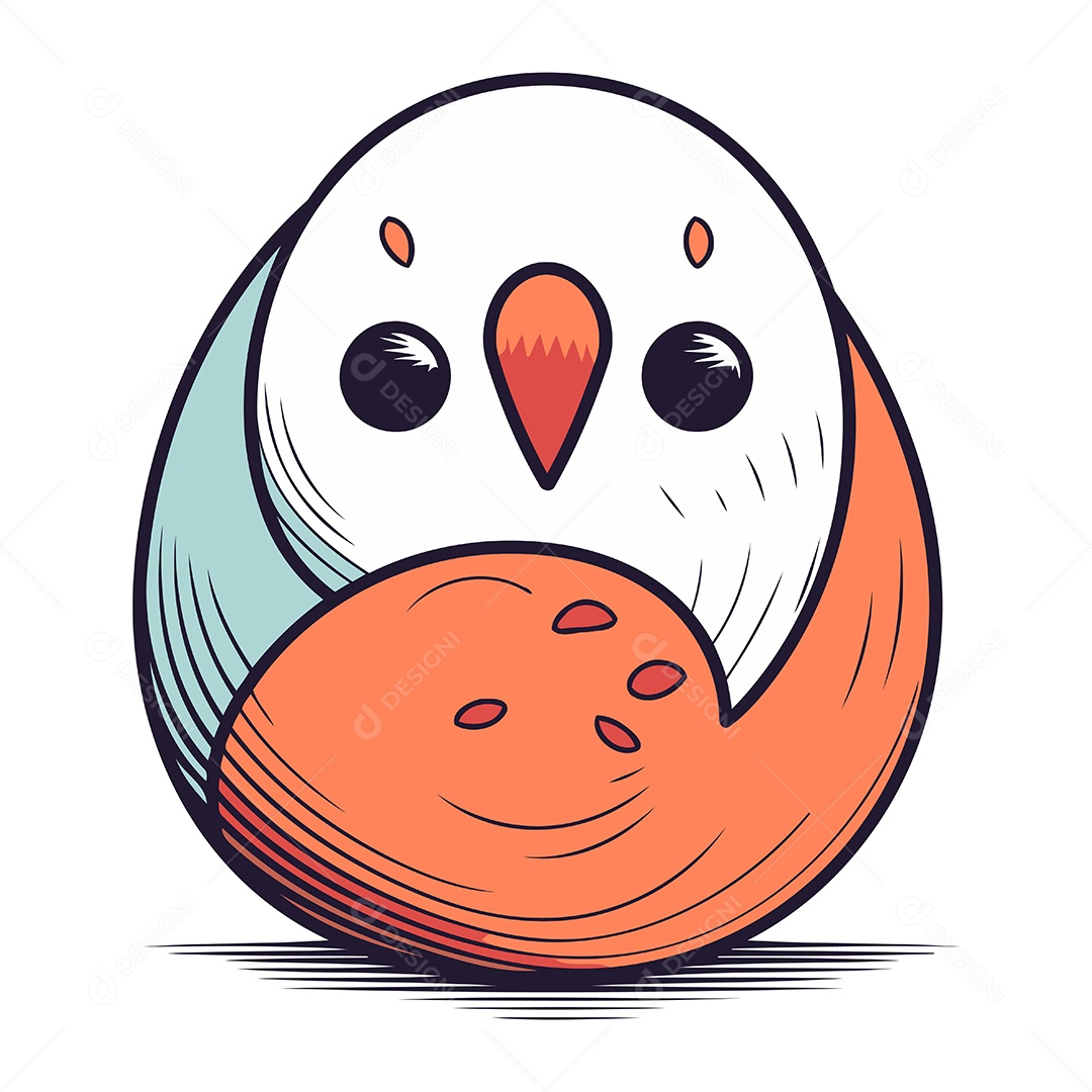 Pinguim de Desenho Animado Ilustração Vetor EPS