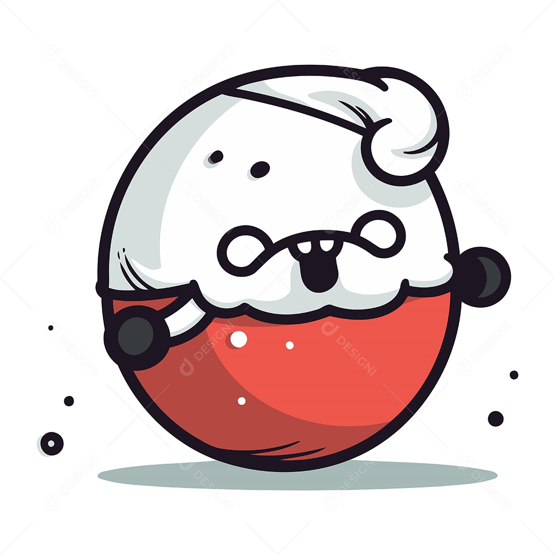 Papai Noel de Desenho Animado Ilustração Vetor EPS