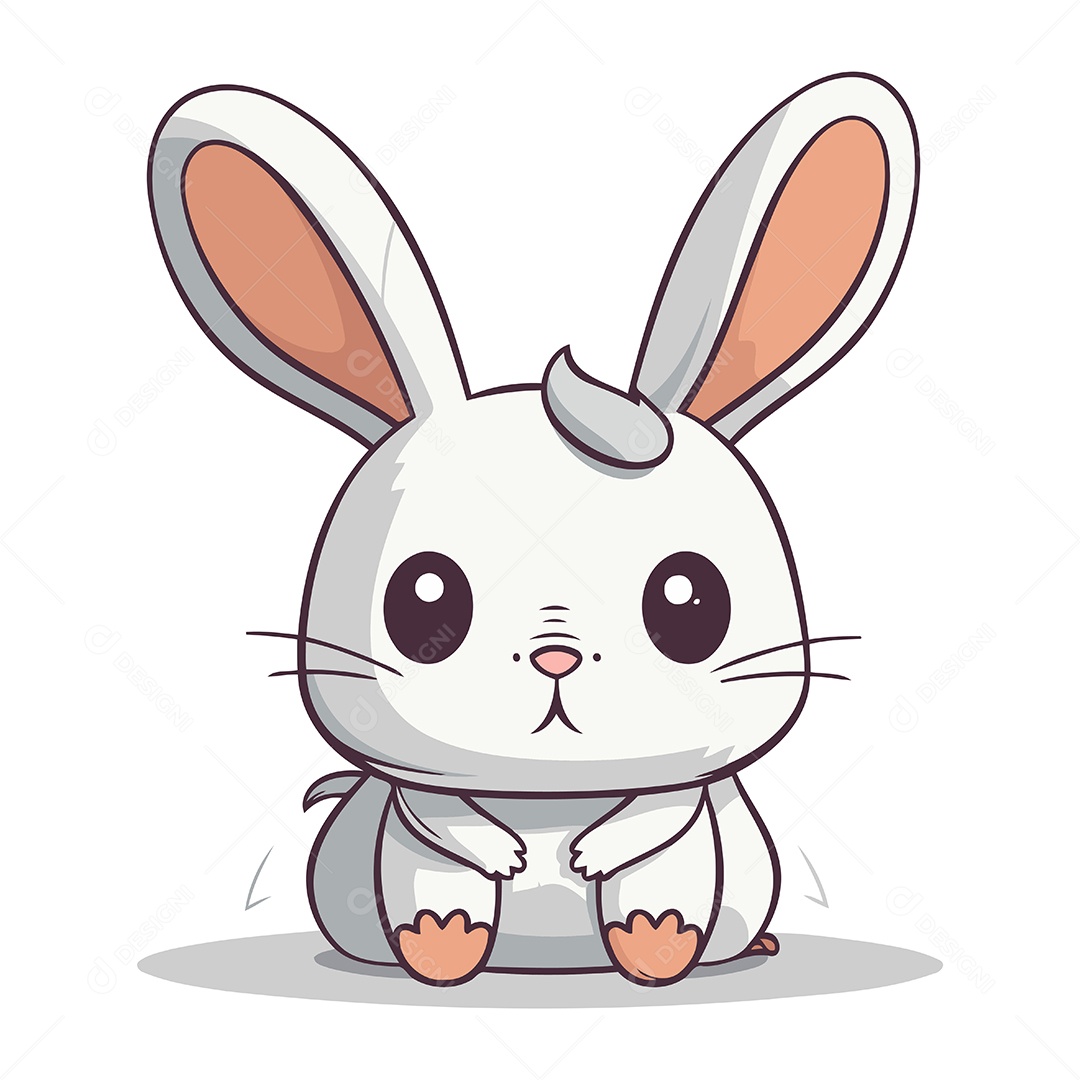 Coelho de Desenho Animado Ilustração Vetor EPS
