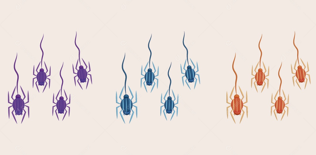 Ilustrações 3D do Halloween Vetor EPS