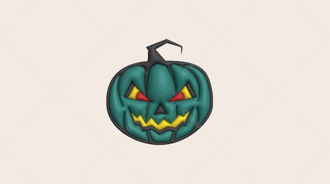 Ilustrações 3D do Halloween Vetor EPS
