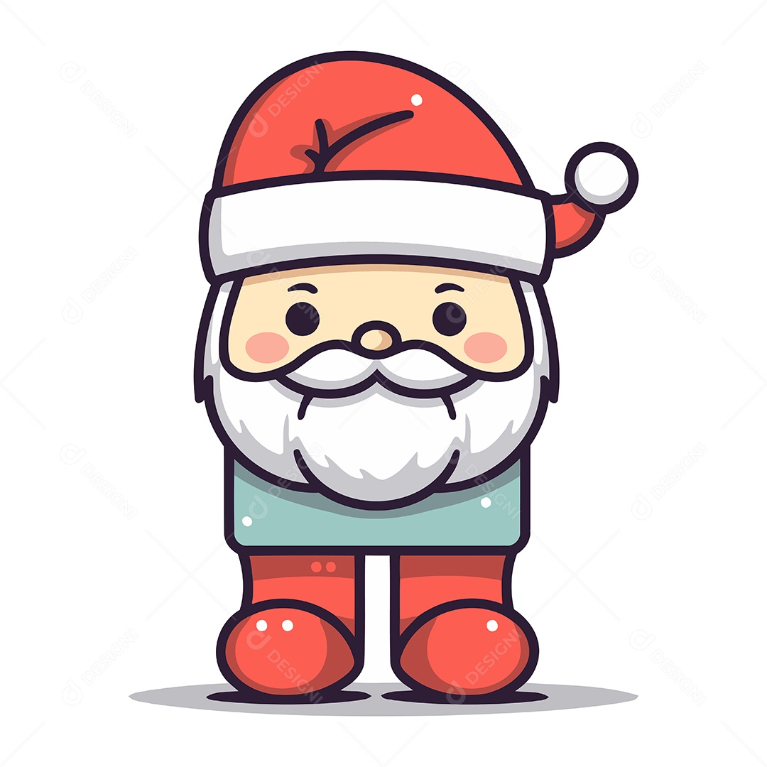 Papai Noel de Desenho Animado Ilustração Vetor EPS