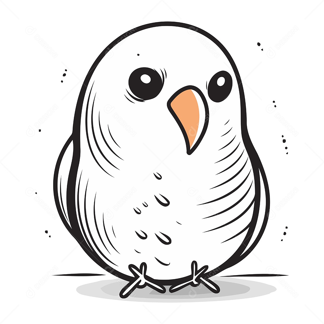 Coruja de Desenho Animado Ilustração Vetor EPS