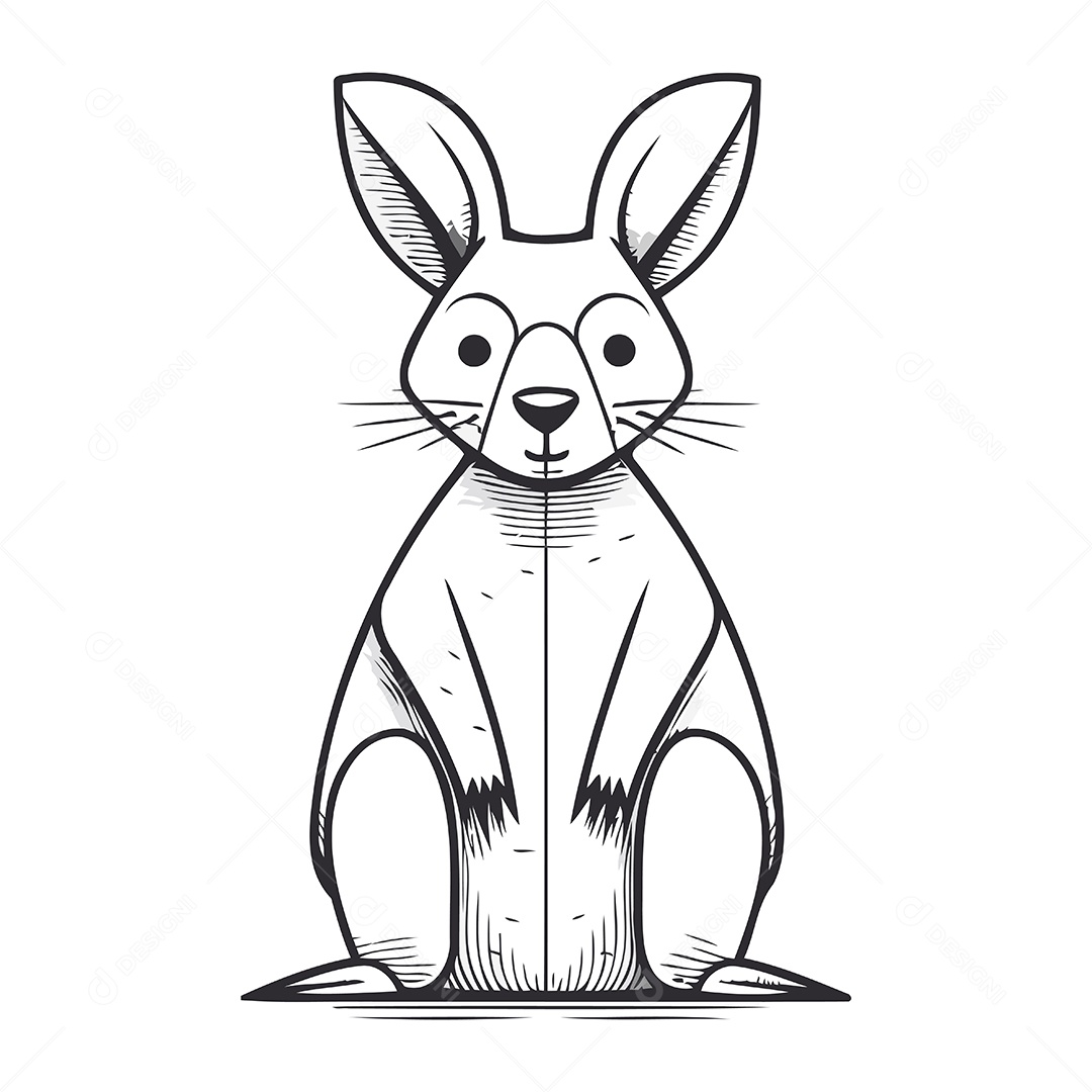 Canguru de Desenho Animado Ilustração Vetor EPS