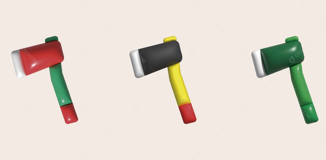 Machado Ilustração 3D Vetor EPS