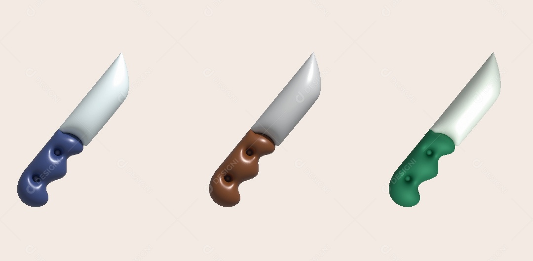 Faca Ilustração 3D Vetor EPS