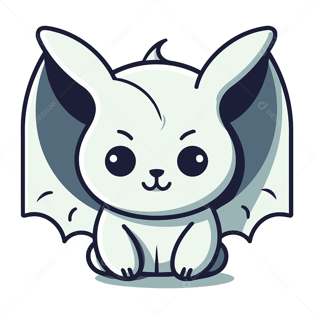 Morcego de Desenho Animado Ilustração Vetor EPS