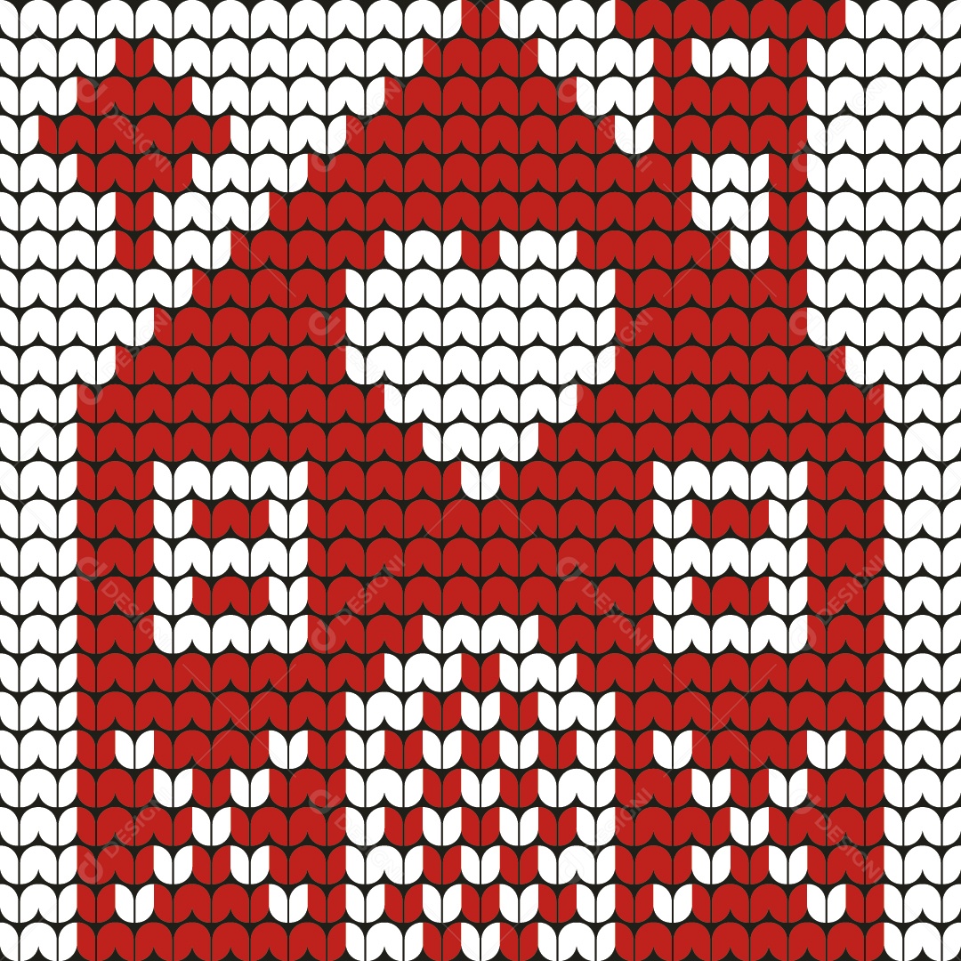 Tricô Natalino Casa Ilustração Vetor EPS