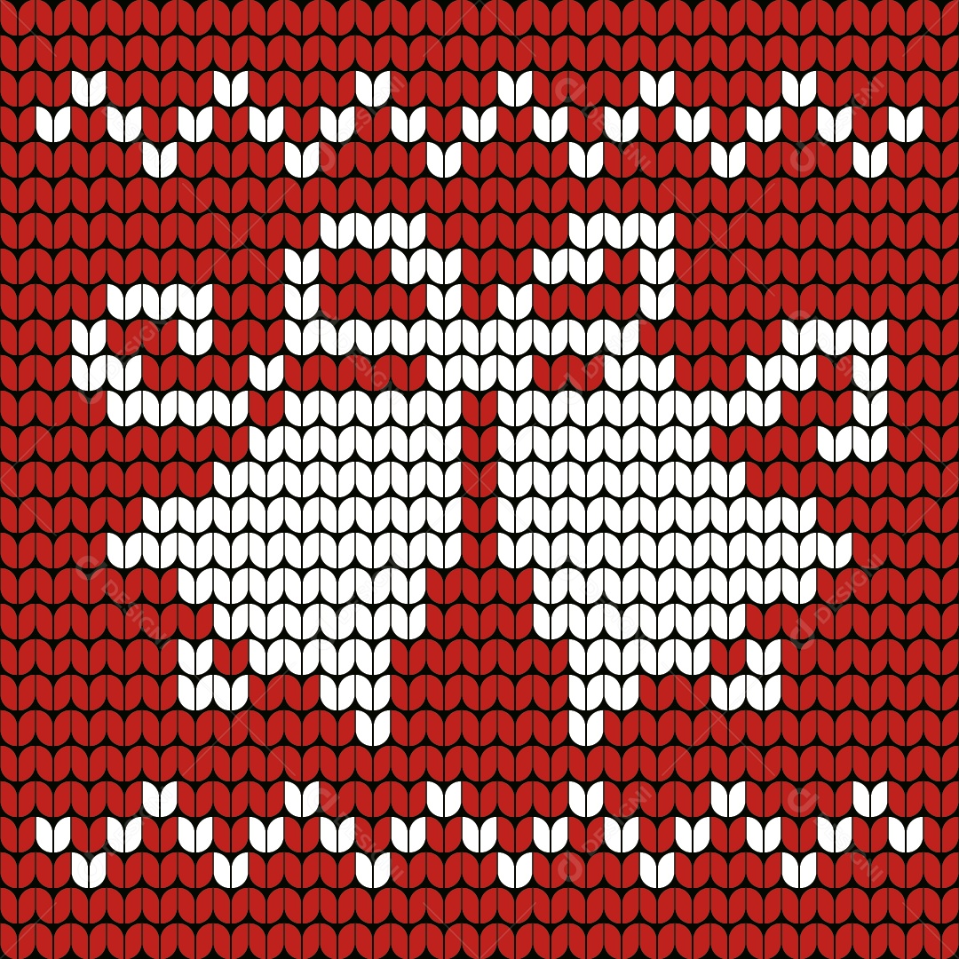 Tricô Natalino Sinos Ilustração Vetor EPS