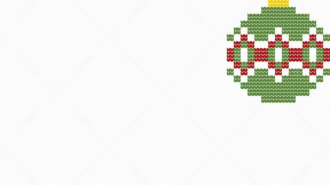 Tricô Decoração Natalina Ilustração Vetor EPS