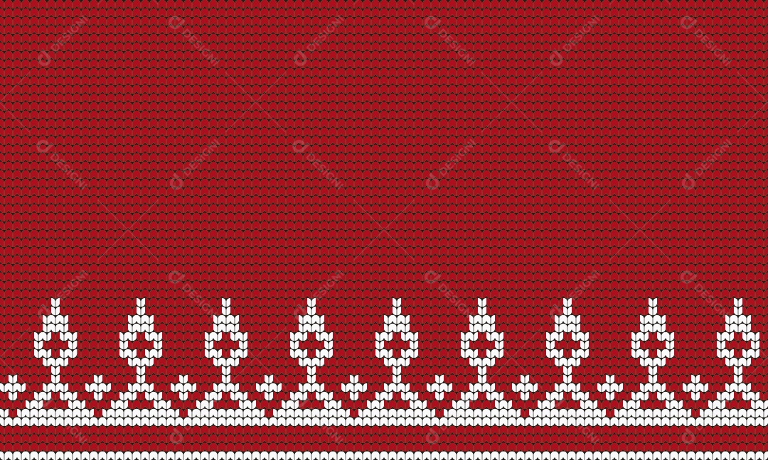 Ilustração de Tricô de Natal Vetor EPS