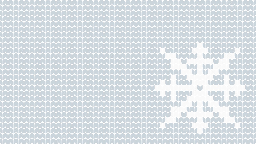 Tricô de Floco de Neve Natalino Ilustração Vetor EPS