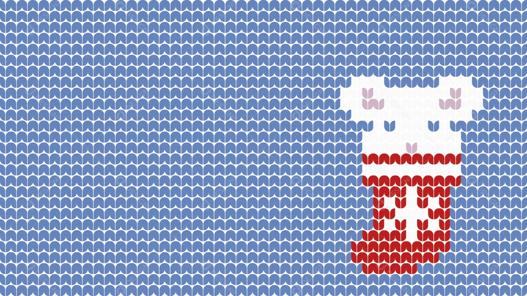 Tricô Natalino Ilustração Vetor EPS