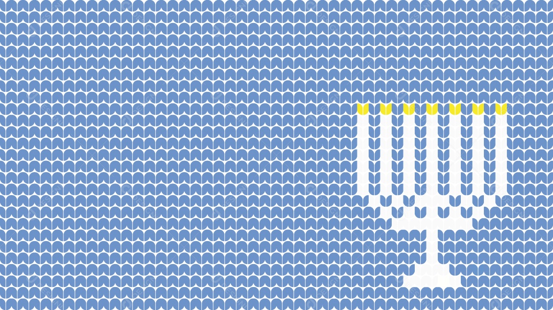 Tricô de Candelabro Sagrado pro Natal Ilustração Vetor EPS