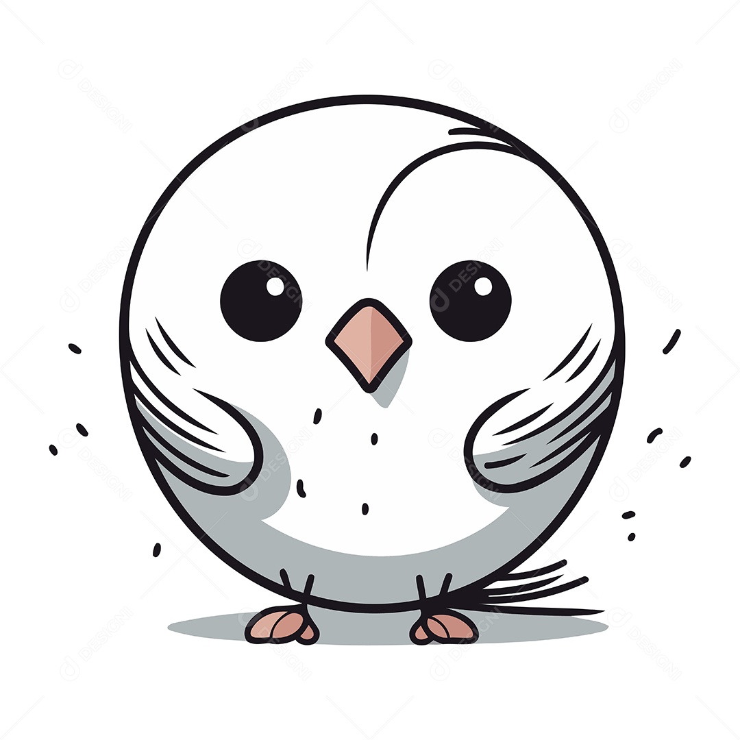 Coruja de Desenho Animado Ilustração Vetor EPS