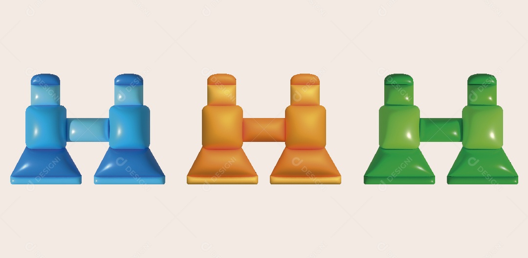 Binóculo Ilustração Vetor EPS