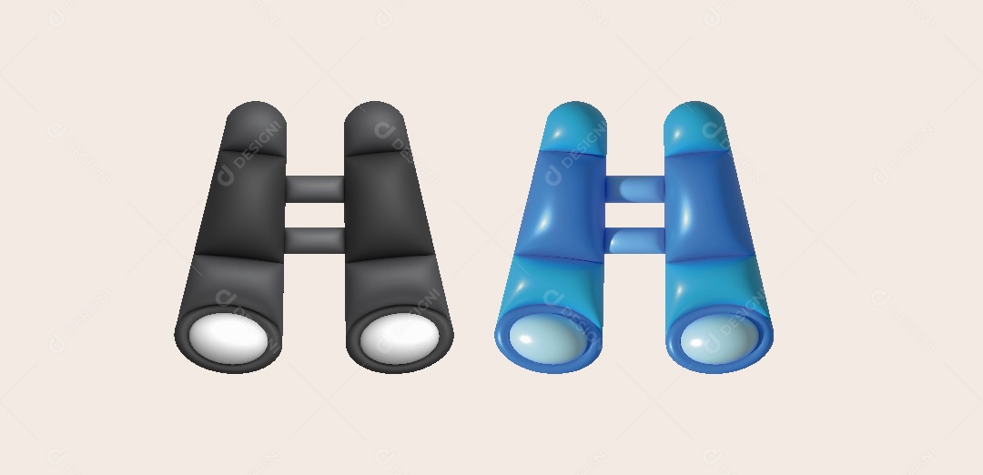 Binóculo Ilustração Vetor EPS