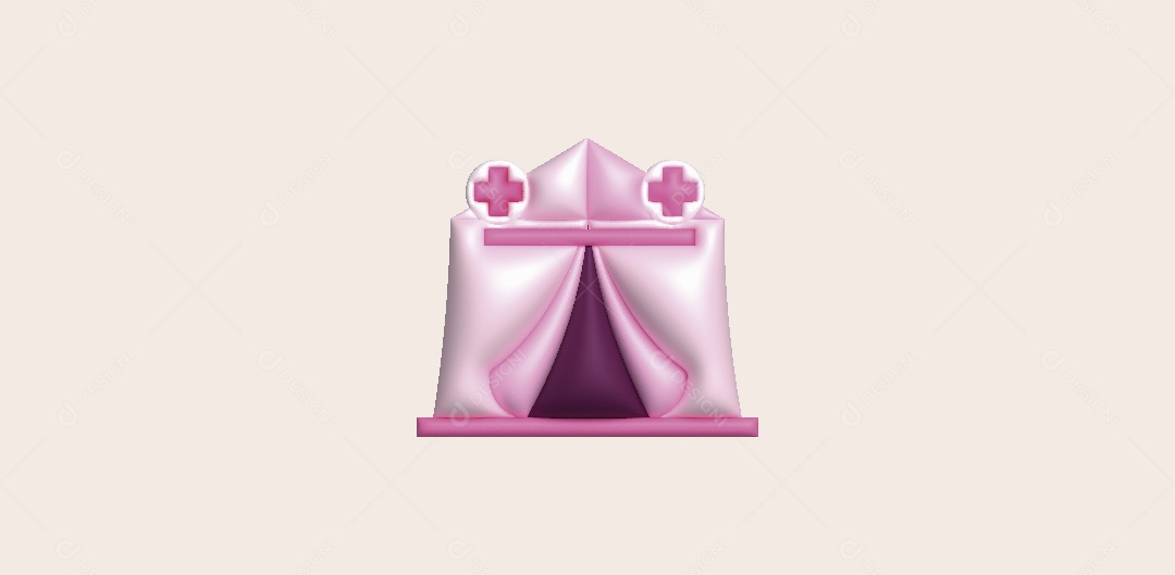 Barraca Ilustração 3D Vetor EPS