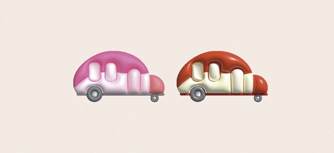 Trailer de Acampamento Ilustração 3D Vetor EPS