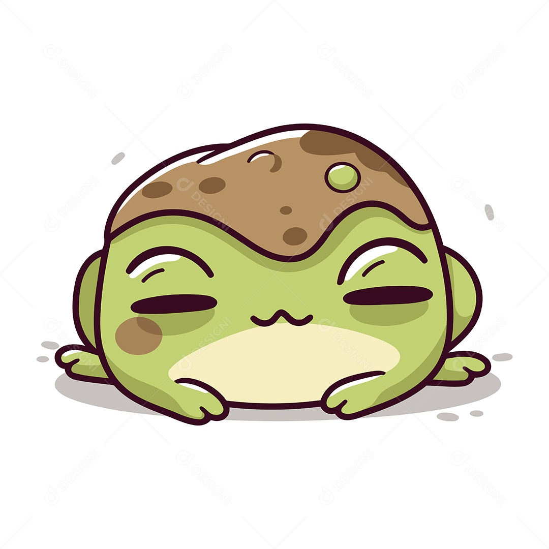 Sapo de Desenho Animado Ilustração Vetor EPS