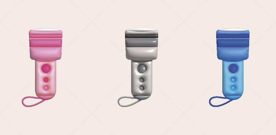 Lanterna Ilustração 3D Vetor EPS