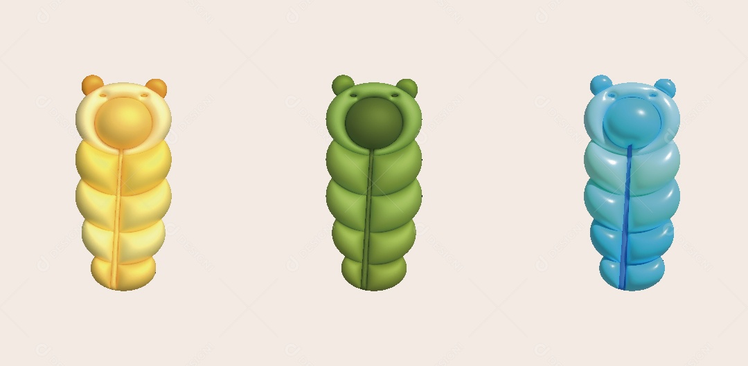 Saco de Dormir Ilustração 3D Vetor EPS