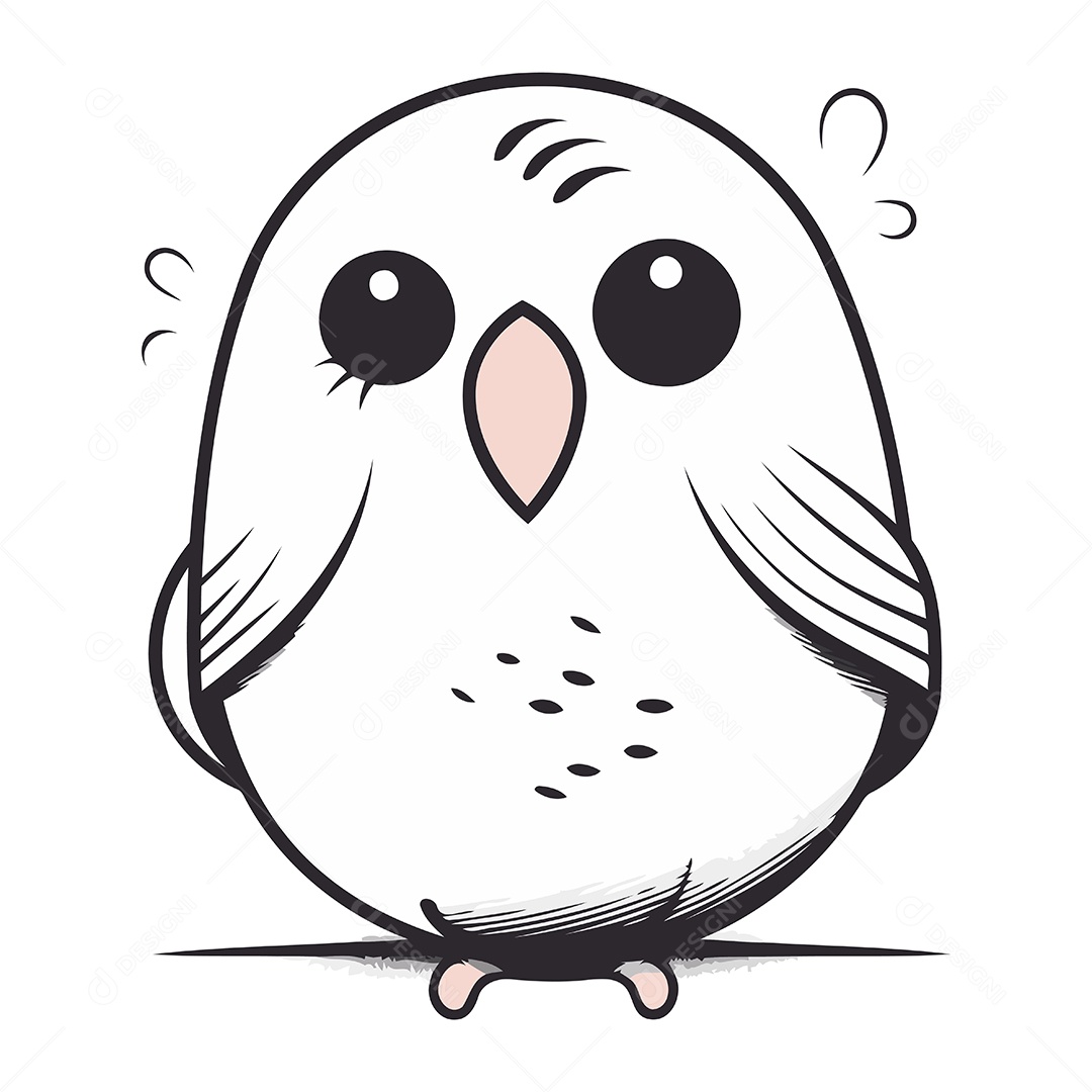 Coruja de Desenho Animado Ilustração Vetor EPS