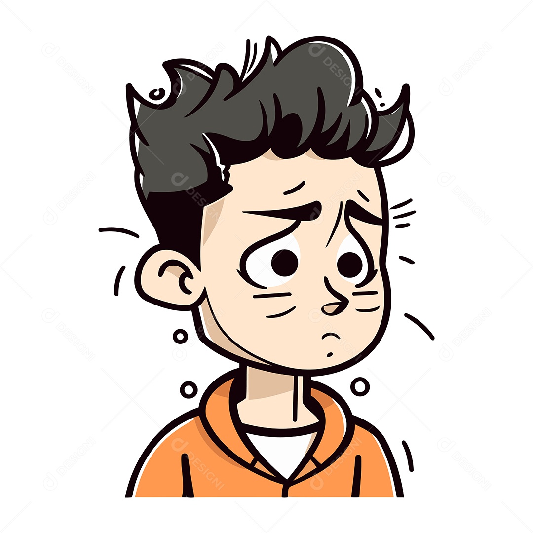 Homem de Desenho Animado Ilustração Vetor EPS