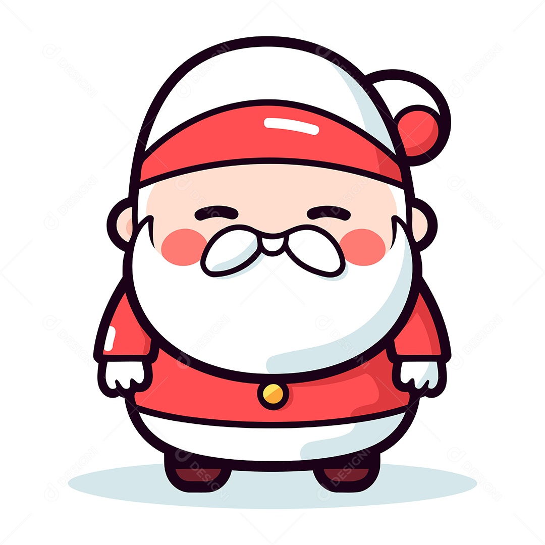 Papai Noel de Desenho Animado Ilustração Vetor EPS