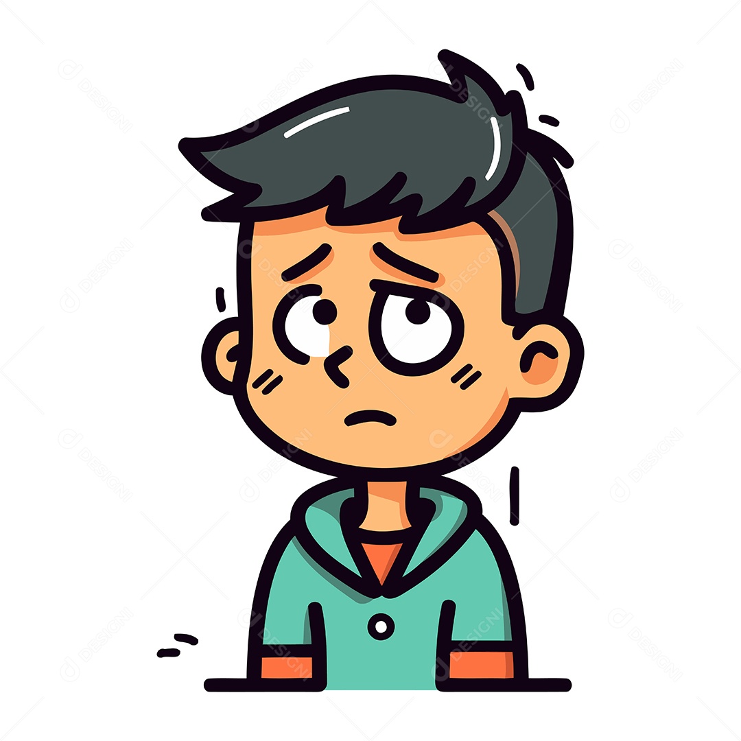 Homem de Desenho Animado Ilustração Vetor EPS