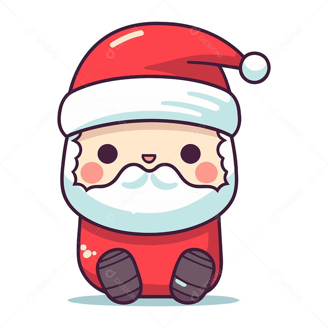 Papai Noel de Desenho Animado Ilustração Vetor EPS