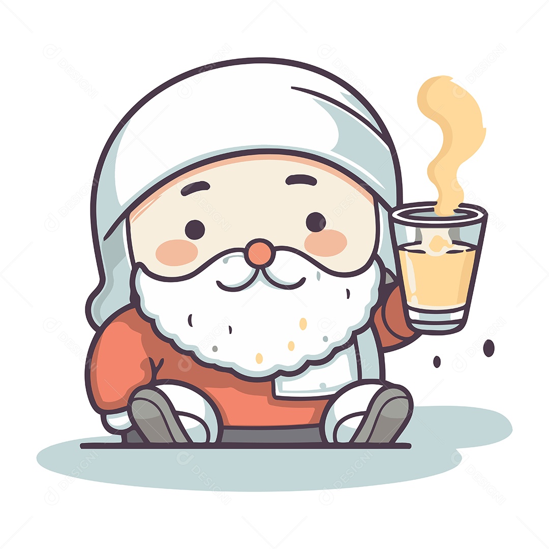Papai Noel de Desenho Animado Ilustração Vetor EPS