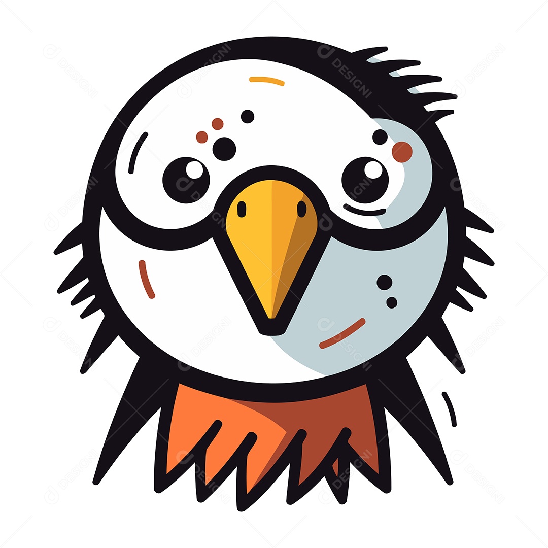 Águia de Desenho Animado Ilustração Vetor EPS