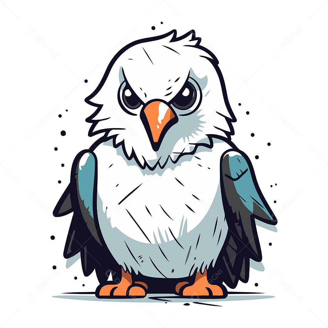 Coruja de Desenho Animado Ilustração Vetor EPS